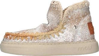 Mou Sequin Enkellaarsjes - Dames - Winterlaarzen - Oranje - 38 EU - Leer - Schoenen