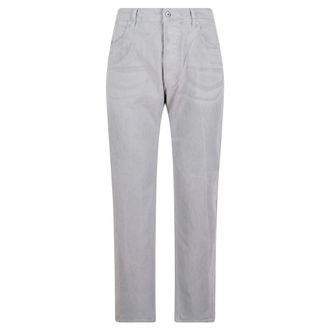 Stone Island J100005 Regular Straight Five-Pocket Jeans - Heren - Broeken - Grijs - Maat: W31 Katoen