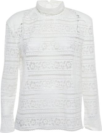 Sandro Top con collo rialzato - Bianco