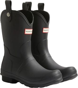 Hunter Original Cowboy Rubber Womens Black Wellington Boots - Size UK 3