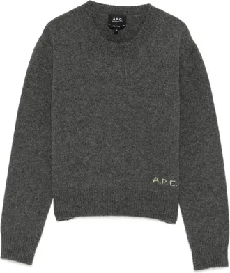 A.P.C. A.p.c., Truien & Vesten, Dames, Grijs, S, Wol, Anna Trui