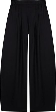 Cortana Broeken, Dames, Zwart, XS, Wol, Wijde Plooibroek