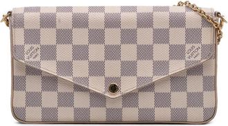 Louis Vuitton Pre-owned Cross Body Bags, female, White, Size: ONE SIZE Pre-owned Chain Wallet