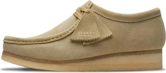 Clarks Schoenen, Heren, Beige, 44 1/2 EU, Leer, Wallabee Maple Suede