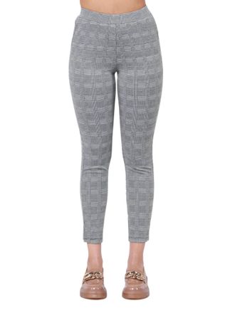 Dex Clothing Pull On Knit Trouser In Plaid Perfect