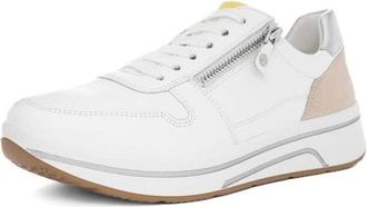 Ara Comfortabele en elegante wit/lime schoenen - Dames - Sneakers - Wit - 38 EU - Schoenen