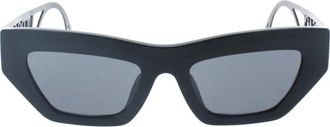 Versace Stijlvolle Zonnebril met Uniek Ontwerp - Dames - Zonnebrillen - Zwart - 53 MM - Accessoires