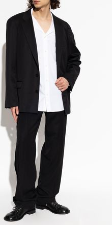 Maison Margiela Wool Trousers, Mens, Black