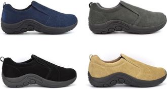Generic Mens Suede Shoes Mens Leather Shoes Casual Shoe Size 13 Real Suede Shoe Size 14 Slip On Slip in Genuine Leather Upper Sizes 7-14 Taupe/Black/Grey/Navy