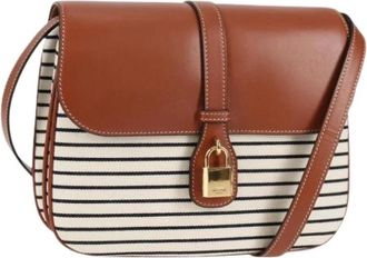 Celine Pre-owned Cross Body Bags, female, Multicolor, Size: ONE SIZE Pre-owned Vintage Canvas Shoulder Bag