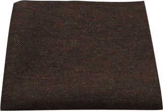 King & Priory Highland Weave Cocoa Brown Pocket Square, Handkerchief