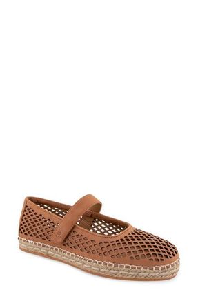 Gentle Souls Sienna Mary Jane Flat in Tan Nubuck at Nordstrom, Size 5.5