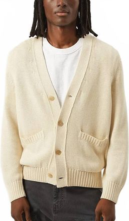 Corridor Acid Wash Cardigan In Natural