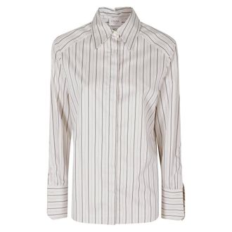 Cruna Camicetta Cropped a Maniche Lunghe Regular Fit - - Blouses & Shirts - Donna - Beige - M