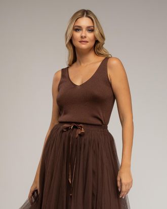 Tantra Gebreid topje met Lurex