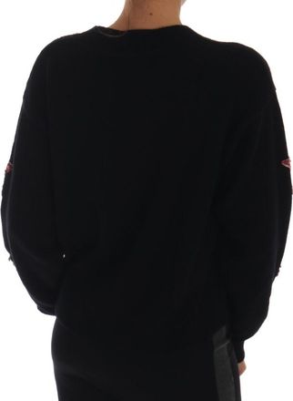 Dolce & Gabbana Fairy Tale Crystal Black Cashmere Womens Sweater