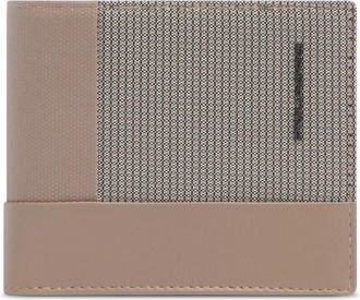 Piquadro Leren Portemonnee - Heren - Portefeuilles - Beige - ONE Size - Leer - Accessoires