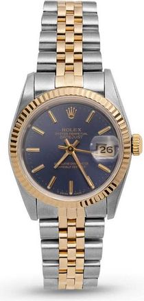 Rolex Pre-owned Rolex Datejust Automatic Chronometer Blue Dial Ladies Watch 69173 BLSJ