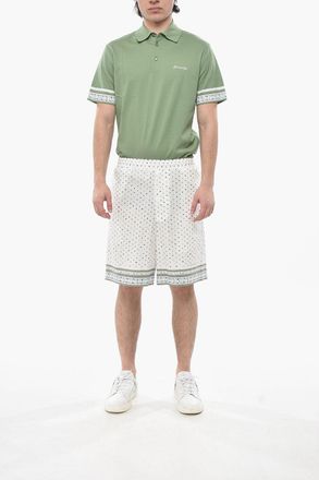 Givenchy Shorts in Cotone Texturizzato con Motivo Floreale Givenchy