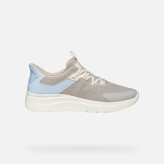Geox Scarpe Plummery Plus Donna Grigio/azzurro Chiaro