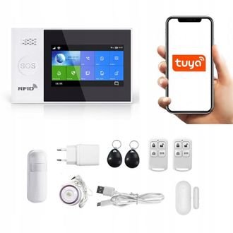 OEM Alarma Inal&aacute;mbrica Con Lcd Gsm Wifi Sms Tuya Polaco