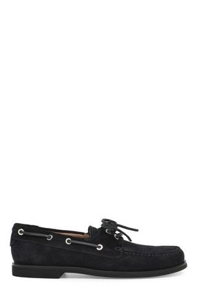 Gianvito Rossi Vand&eacute;e Mocassin in Blue Suede Leather at Nordstrom, Size 41.5