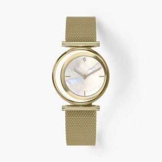 Vanna Eclipse Watch in White Pearl-Gold at Nordstrom