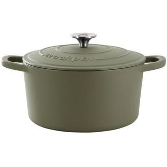 Crock-pot 7 Quart Enameled Cast Iron Dutch Oven in Green at Nordstrom