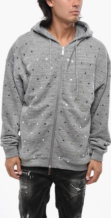 Dsquared2 Felpa Hoodie TINY MIRROR con Zip Frontale Dsquared2