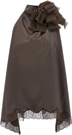 Magda Butrym Blouse 01 Top Marrone-Donna