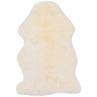 vidaXL vidaXL Tappeto in Pelle di Montone 60x90 cm Bianco