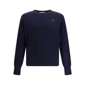 Ami Truien & Vesten, Heren, Blauw, XL, De Coeur Crew Neck Sweater