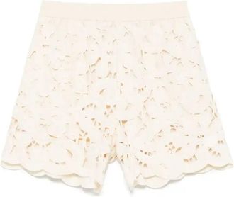 Moncler Macram&eacute; Shorts - Womens - Cotton/Polyester/Polyamide