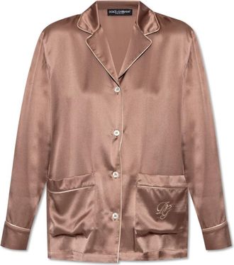 Dolce & Gabbana Zijden top van pyjamas - Dames - Pyjama - Roze - S - Nachtkleding