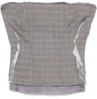 Ottolinger Womens Plaid Check Corset