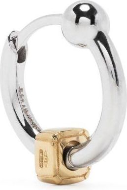 Eéra 18K White Gold Mini Hoop Earring - Mens - 18kt White Gold