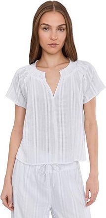 Splendid Meadow Blouse Womens Clothing White : LG (Womens 10-12), Cotton