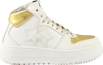 2Star Leren Sneakers - Dames - Sneakers - Wit - 37 EU - Leer - Schoenen