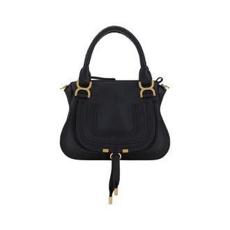 Chlo&eacute; Black Calf Leather Bos Taurus Shoulder Womens Bag