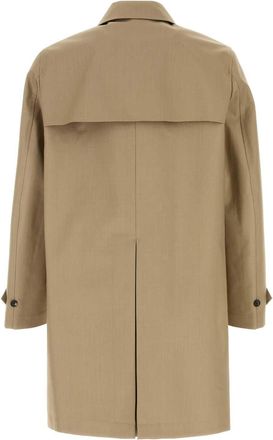 Fendi Logo Trench Coat - Beige