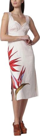 Farm Rio Midi Jurk - Dames - Casual kleedjes - Beige - XS - Kleedjes
