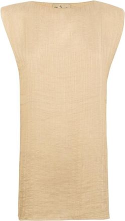 Cortana Ellis Top - Dames - Tops zonder mouwen - Beige - XL - Linnen - Tops