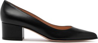 Gianvito Rossi Piper 45 Leather Pumps - Black