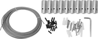 OEM Enrejado Met&aacute;lico Para Plantas Trepadoras, Fijaci&oacute;n Exterior De Acero Inoxidable, Kit Para Muro Verde, Sistema De Cable Con Abrazadera Transversal, 10