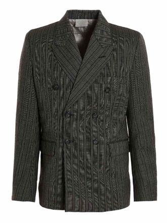 VTMNTS Mens Blazer Tonal Double Breasted Tailo