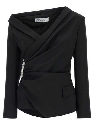 Giuseppe Di Morabito Asymmetrical Blazer Blazers Nero-Donna