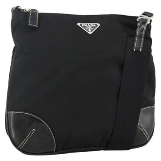 Prada Pre-owned Vintage Cross Body Bag - Dames - Pre-owned - Zwart - Maat: ONE Size Leer