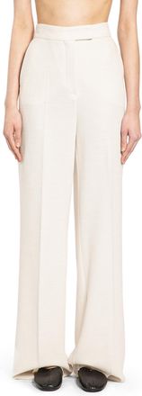 Max Mara Wool Piqu&eacute; Wide Leg Trousers