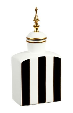 Mark Roberts 13 Classic Stripe Jar with Lid, Small in Black at Nordstrom