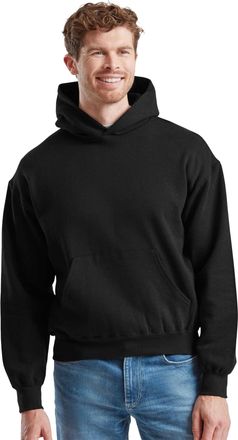 Fruit Of The Loom Fruit of the Loom Heren Supercotton Hoodie (Zwart)